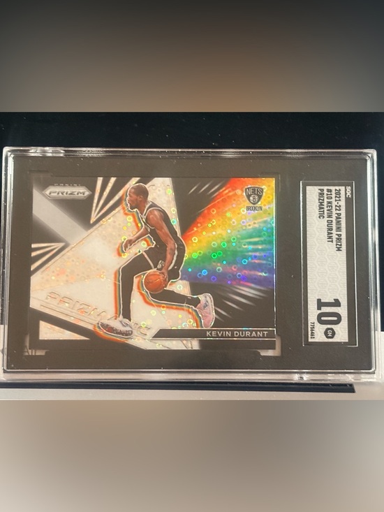 Panini Other - 2021-22 Panini Prizm - Prizmatic Kevin Durant #10 Fast Break Prizm SGC 10